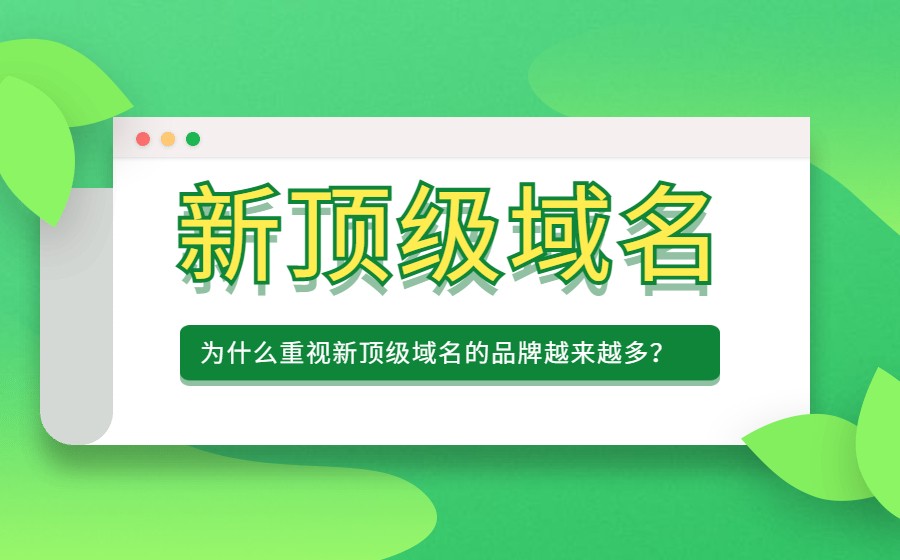 为什么重视新顶级域名的品牌越来越多？