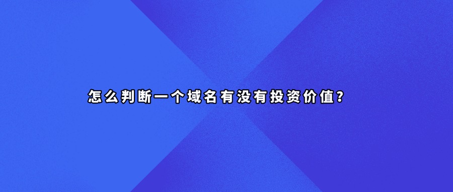 域名投资价值
